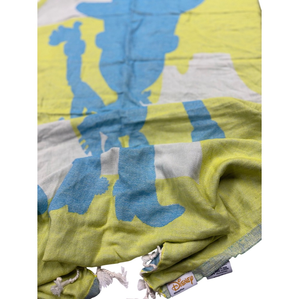 Rare Disney Pixar Woody Turkish Cotton Beach Towel by Sand Cloud Lime Green Blue